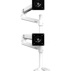 New Ergotron LX Adjustable Monitor Arm, Up to 40" Monitor, White (45-509-216)