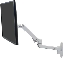 Clearance Ergotron LX Adjustable Single Arm Wall Monitor, 34" Screen Support, White (45-243-216)