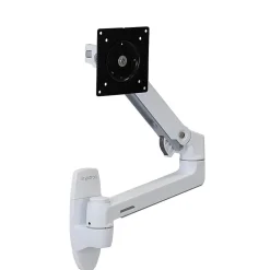 Clearance Ergotron LX Adjustable Single Arm Wall Monitor, 34" Screen Support, White (45-243-216)