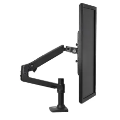 Online Ergotron LX Desk Adjustable Single Arm 2-Piece Clamp & Grommet Mount, 34" Screen Support, Black (45-241-224)