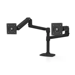 Hot Ergotron LX Wall Adjustable Dual Arm Mount, 24" Screen Support, Black (45-492-224)