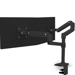 Hot Ergotron LX Wall Adjustable Dual Arm Mount, 24" Screen Support, Black (45-492-224)