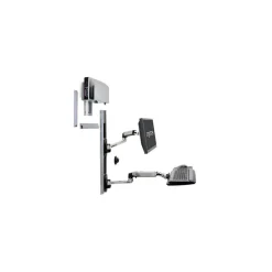 Ergotron LX Wall Mount System Polished Aluminum/Black (45-247-026)