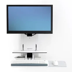 Best Ergotron StyleView Sit-Stand Adjustable Single Arm Vertical Lift, Patient Room Mount, 24