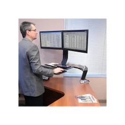 Clearance Ergotron WorkFit-A Dual Monitor Stand, Up to 24