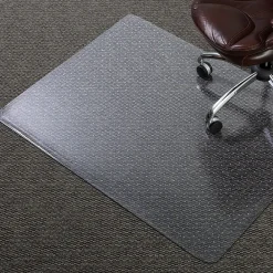 Chair Mats*Unbranded E.S. Robbins Anchormat Carpet Chair Mat, 46" x 60'', Low-Pile, Clear (ESR120321)