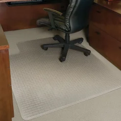 Chair Mats*ES Robbins Crystal Pane Carpet Chair Mat with Lip, 45" x 53'', Medium-Pile, Clear (ESR-122271)