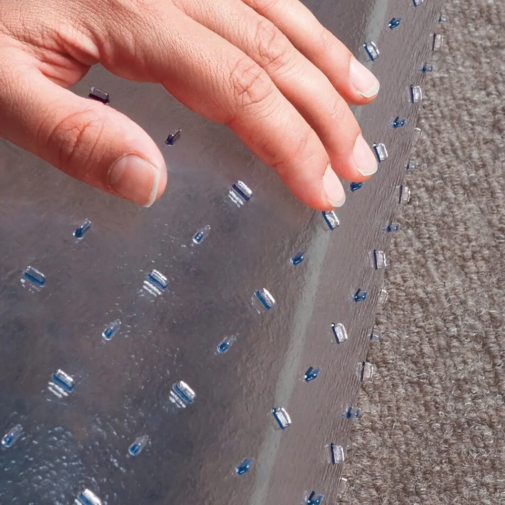 Chair Mats*ES Robbins EverLife Carpet Chair Mat with Lip, 45" x 53'', Low-Pile, Clear (ESR120123)