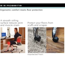 Chair Mats*ES Robbins EverLife Carpet Chair Mat with Lip, 45