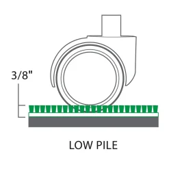 Chair Mats*ES Robbins EverLife Carpet Chair Mat with Lip, 45