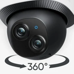 eufy Outdoor Wireless Floodlight Security Camera, White (T8425121)