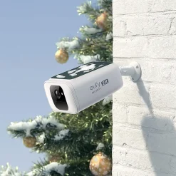 eufy SoloCam S230 Outdoor Wireless Solar Security Camera, White (T81241W1)