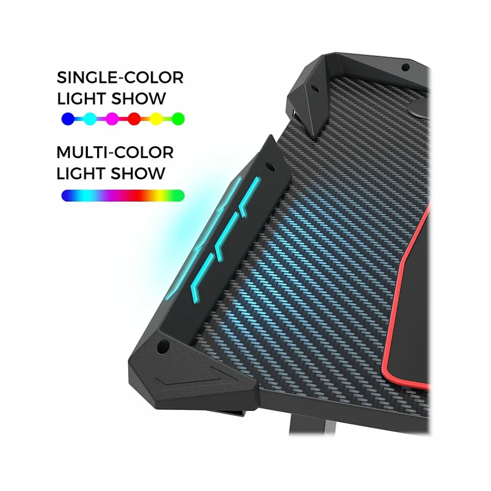 Computer Desks*Eureka Colonel Z1-S 45" Computer Gaming Desk, Black (GD0075-BK)