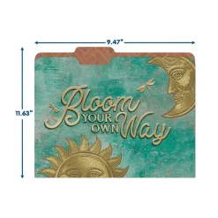 File Folders|Eureka Curiosity Garden File Folders, 1-Tab, Assorted, Letter Size, 6/Bundle (EU-866450-6)