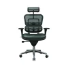 Office Chairs*Eurotech Ergohuman Mesh Back Leather Task Chair, Black (LEM4ERG -LBK(N))