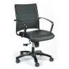 Office Chairs*Eurotech High Back Titanium Frame Leather Executive Chair, Black