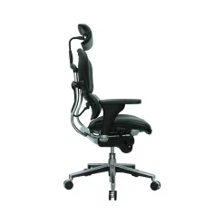 Office Chairs*Eurotech Leather Task Chair, Black (LE9ERG(N))