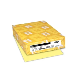 Card Stock*Exact 110 lb. Cardstock Paper, 8.5" x 11", Canary, 250 Sheets/Pack (49541)