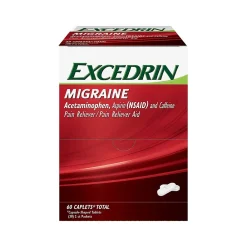 Migraine 250mg Acetaminophen Caplet, 2/Packet, 30 Packets/Box (64498)<Excedrin New