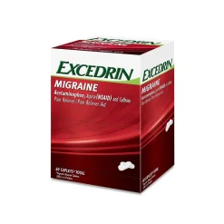 Migraine 250mg Acetaminophen Caplet, 2/Packet, 30 Packets/Box (64498)<Excedrin New