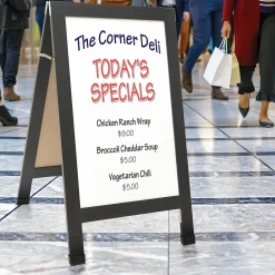 Dry Erase*Global Printed Products Excello Global Products Indestructible A-Frame Whiteboard, 40