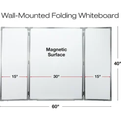 Dry Erase*Excello Global Products Magnetic Dry-Erase Folding Whiteboard, 40" x 60" (EGP-HD-0482)