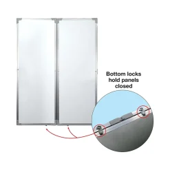 Dry Erase*Excello Global Products Magnetic Dry-Erase Folding Whiteboard, 40