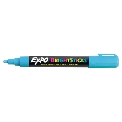 Markers|Expo BrightSticks Wet Erase Markers, Bullet Tip, Assorted, 5/Pack (14075)