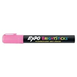 Markers|Expo BrightSticks Wet Erase Markers, Bullet Tip, Assorted, 5/Pack (14075)