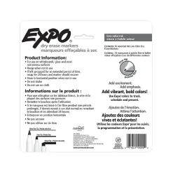 Markers|Expo Dry Erase Markers, Fine Tip, Assorted Colors, 16/Pack (2138471)