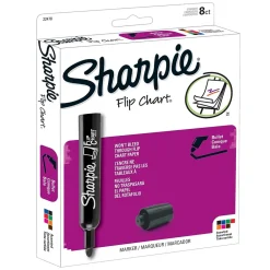 Markers|Expo ® Flip Chart® Marker, Bullet Tip, Assorted Colors, 8 Per Pack, 2 Packs (SAN22478-2)