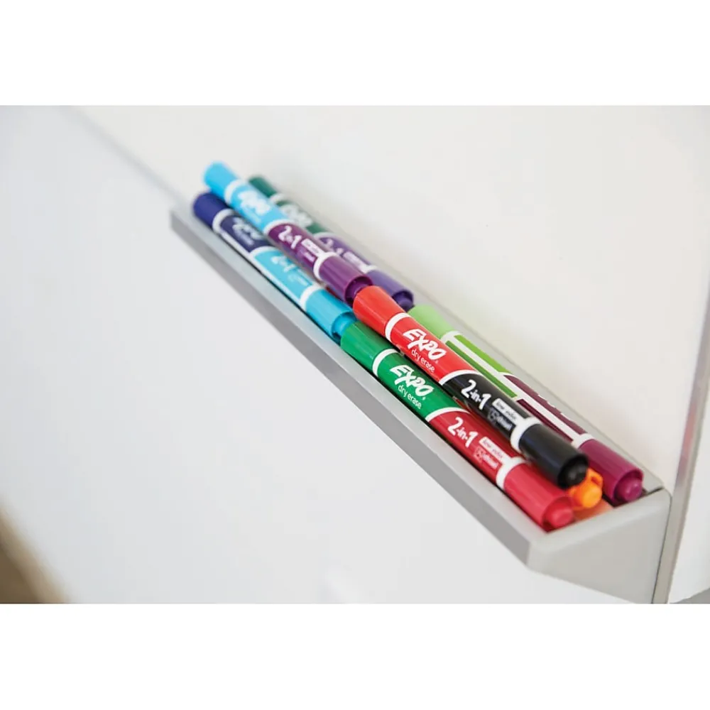 Markers|Expo 2-in-1 Dry Erase Markers, Chisel Tip, Assorted, 4/Pk (1944655)