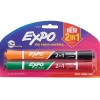 Markers|Expo 2-in-1 Dry Erase Markers, Chisel Tip, Assorted, 2/Pack (1944654)