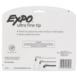 Markers|Expo Low Odor Dry Erase Marker, Ultra Fine Tip, Assorted, 8/Pack (1884309)