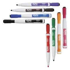 Markers|Expo Magnetic Tank Dry Erase Marker, Fine Tip, Assorted, 8/Pack (1944748)