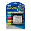 Markers|Expo Neon Window Dry Erase Markers, Bullet Tip, Assorted, 5/Pack (1752226)