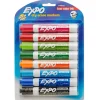 Markers|Expo Tank Dry Erase Markers, Chisel Tip, Assorted Inks, 8/Pack (1743032)