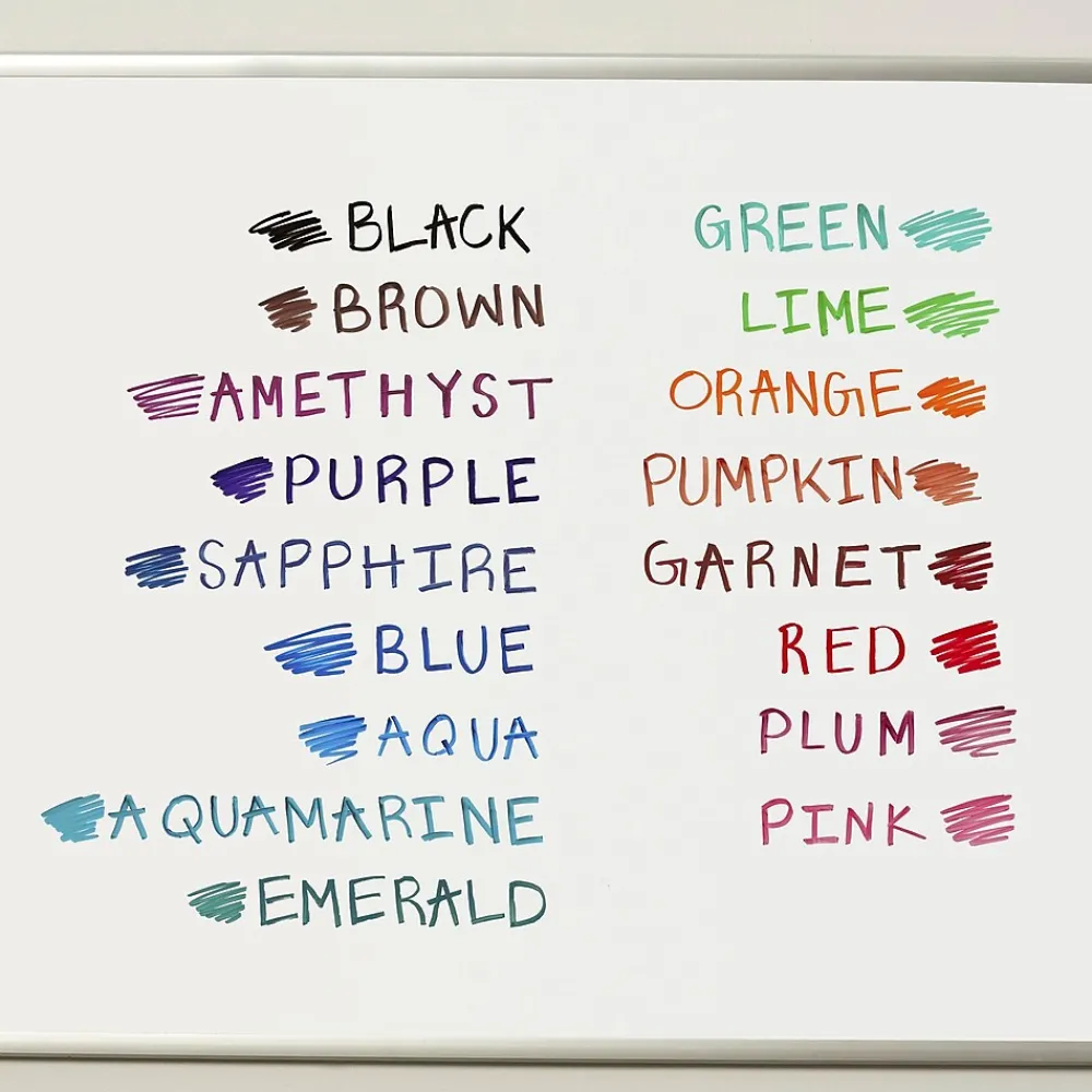 Markers|Expo Tank Dry Erase Marker, Chisel Tip, Assorted, 4/Pack (80174)