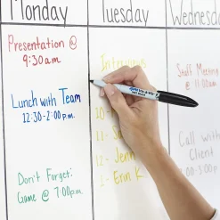 Markers|Expo Vis-A-Vis Wet Erase Markers, Fine Point, Black, Dozen (16001)