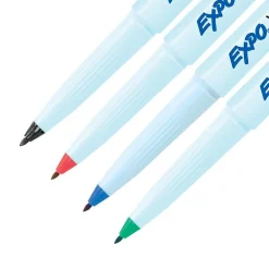 Markers|Expo Vis-a-Vis Wet Erase Markers, Fine Point, Assorted, 4/Pack (16074/2134341)