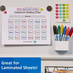 Markers|Expo Vis-a-Vis Wet Erase Markers, Fine Point, Assorted, 8/Pack (16078)