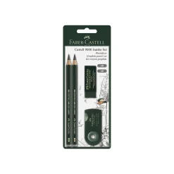 Pencils|Faber-Castell 9000 Jumbo Set Wooden Pencils, No. 1 Soft Lead, 4/Pack (119398)