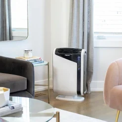 Fellowes AeraMax DX95 True HEPA Console Air Purifier, White (9320801)