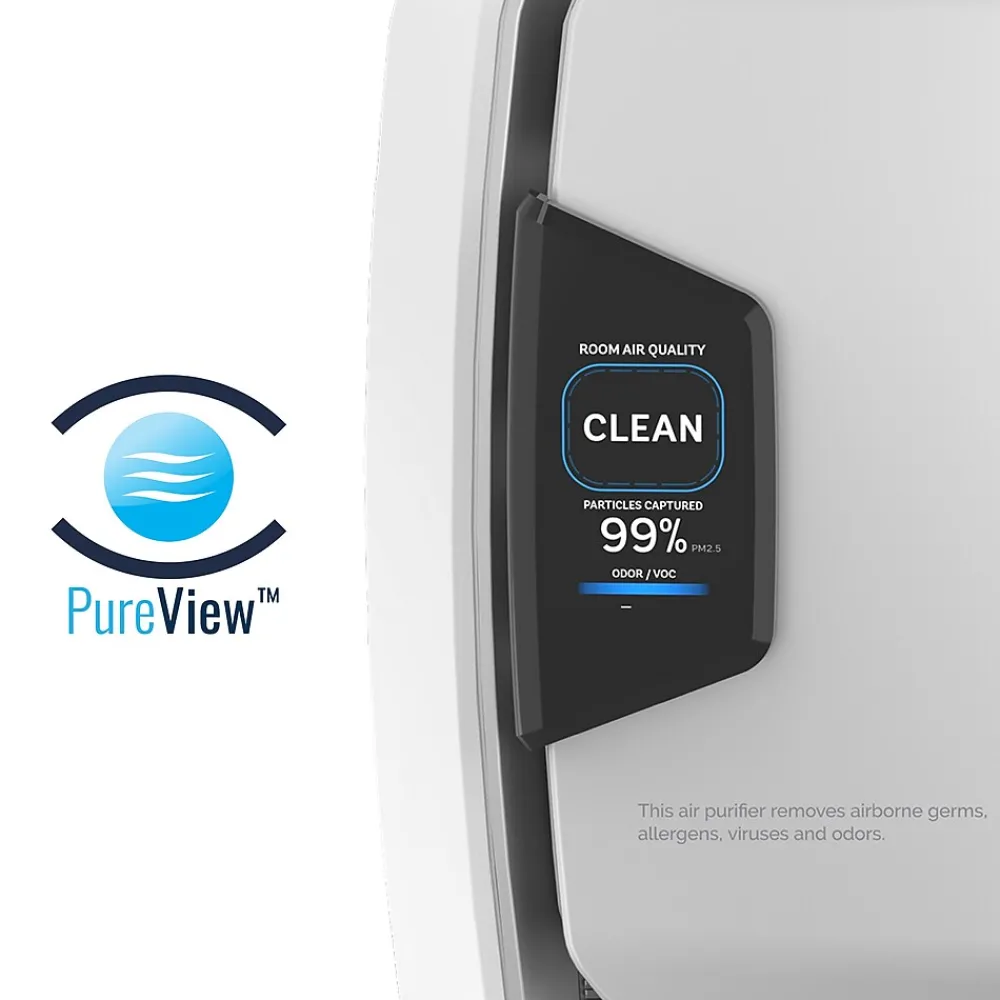 Fellowes AeraMax PRO True HEPA Console Air Purifier, Stainless (9573301)