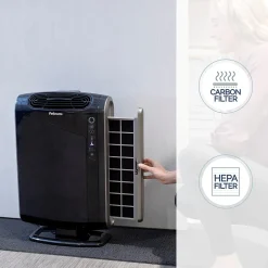 Fellowes AeraMax,True HEPA Console Air Purifier, Black (9286201/AEAAMAX)