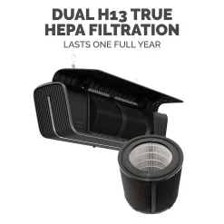 Fellowes Array AC2 True HEPA Ceiling Mounted Air Purifier, 5-Speed, Black (5889202)