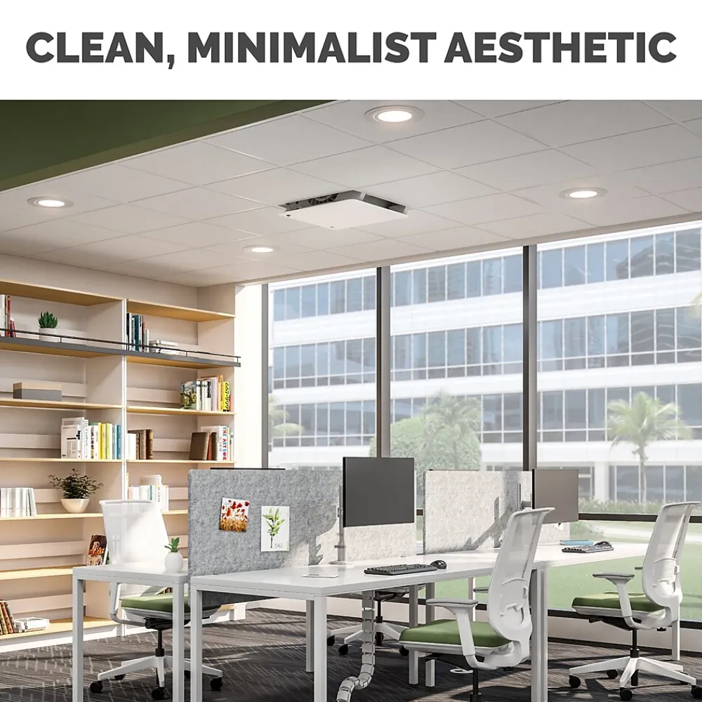 Fellowes Array AR1 True HEPA Ceiling Mounted Air Purifier, 5-Speed, White (5888601)