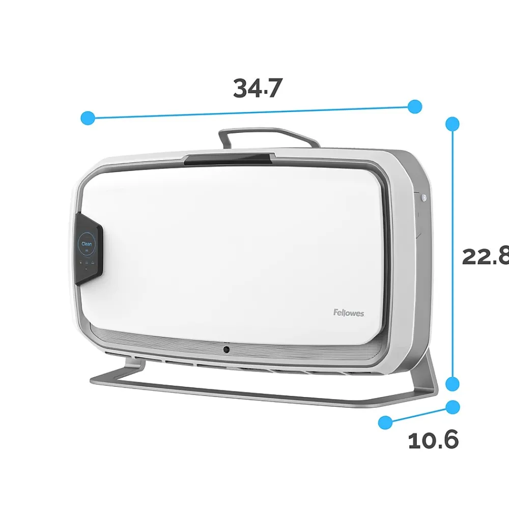 Fellowes Array AS2 True HEPA Floor-Standing Air Purifier, 5-Speed, White (5884501)