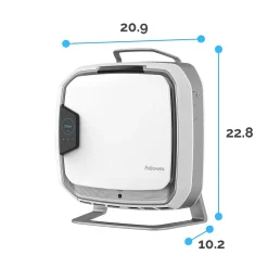 Fellowes Array AS1 True HEPA Floor-Standing Air Purifier, 5-Speed, White (5884201)