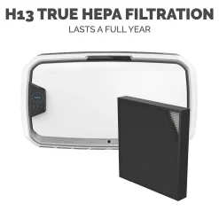 Fellowes Array AW2 True HEPA Hardwired Wall Mounted Air Purifier, White (5885101)